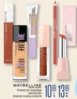 Jean Coutu MAYBELLINE Selected makeup products offer