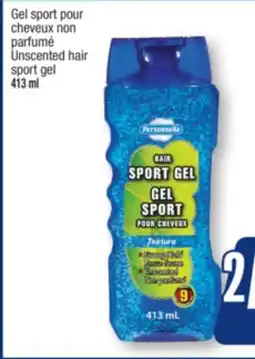 Jean Coutu PERSONNELLE Unscented hair sport gel offer