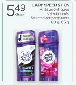 Proxim LADY SPEED STICK Selected antiperspirants offer