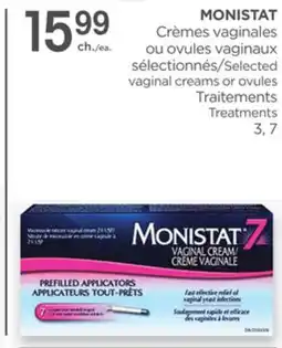 Proxim MONISTAT Selected vaginal creams or ovules Treatments offer