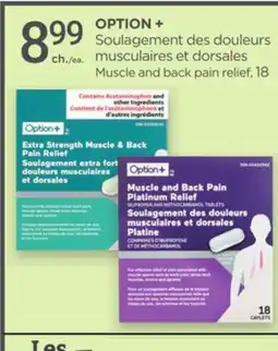 Proxim OPTION+ Muscle and back pain relief offer