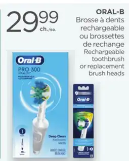 Proxim ORAL-B Rechargeable toothbrush or replacement brush heads offer
