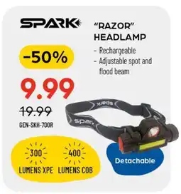 Pronature SPARK RAZOR HEADLAMP offer