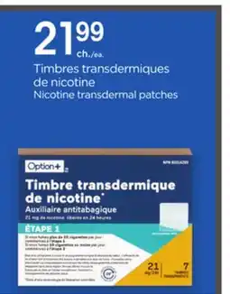 Proxim Option Nicotine transdermal patches offer