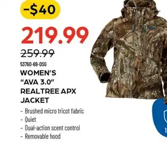 Pronature WOMEN'S AVA 3.0 REALTREE APX JACKET offer