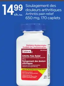 Proxim Option+ Arthritis pain relief offer