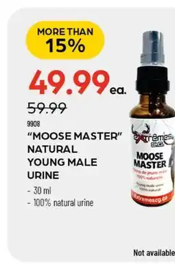 Pronature MOOSE MASTER NATURAL YOUNG MALE URINE offer