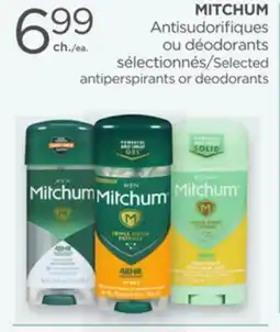 Proxim MITCHUM Selected antiperspirants or deodorants offer