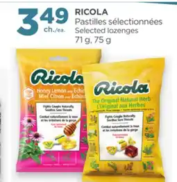Proxim RICOLA Selected lozenges offer