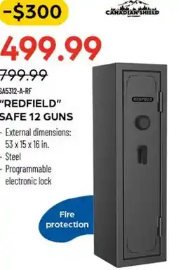 Pronature CANADIAN SHIELD REDFIELD SAFE 12 GUNS offer