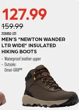 Pronature MEN'S NEWTON WANDER LTR WIDE INSULATED HIKING BOOTS offer