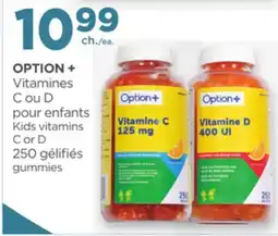 Proxim OPTION+ Kids vitamins C or D offer