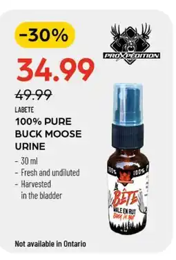 Pronature 100% PURE BUCK MOOSE URINE offer