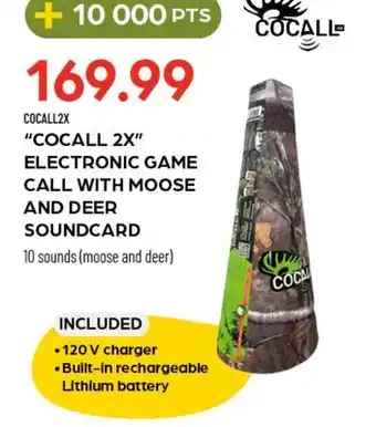 Pronature COCALL 2X ELECTRONIC GAME CALL WITH MOOSE AND DEER SOUNDCARD offer