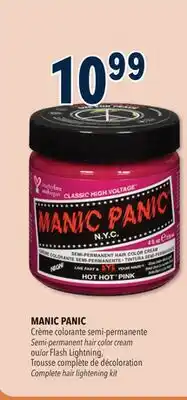 Familiprix MANIC PANIC Semi-permanent hair color cream or Flash Lightning Complete hair lightening kit offer