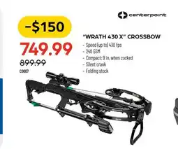 Pronature CENTERPOINT WRATH 430 X CROSSBOW offer
