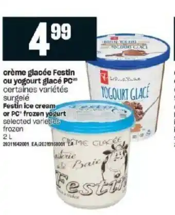 Provigo Créme Glacées Festin Ou Yogourt Glacé PC offer