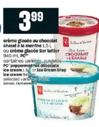 Provigo Créme Glacée Au Chocolat Chaud a la Menthe offer