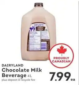 IGA Dairyland chocolate milk beverage offer