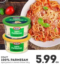 IGA Kraft 100% parmesan offer