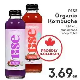 IGA Rise organic kombucha offer
