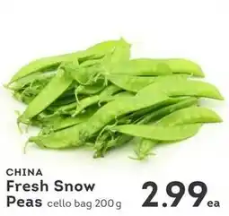 IGA China fresh snow peas offer