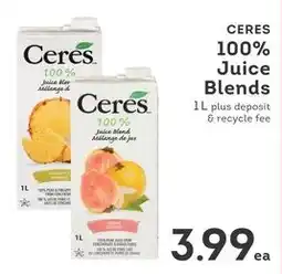 IGA Ceres 100% juice blends offer
