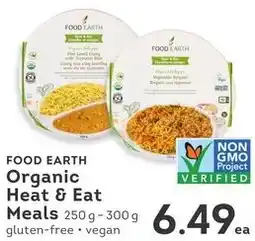 IGA Food earth organic heat & eat meals offer
