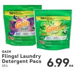 IGA Gain flings! laundry detergent pacs offer