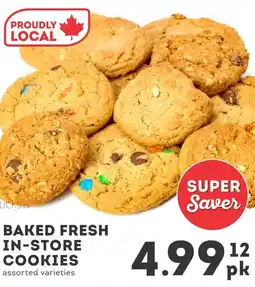 IGA Baked fresh in-store cookies offer