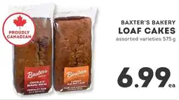 IGA Baxter's bakery loaf cakes offer