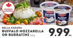 IGA Bella casara buffalo mozzarella or burratini offer