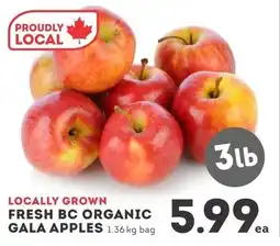 IGA Fresh BC organic gala apples offer