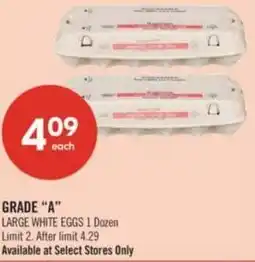 Shoppers Drug Mart Grade "A" large white eggs offer