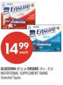 Shoppers Drug Mart Glucerna or ensure offer