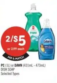 Shoppers Drug Mart PC or dawn dish soap offer