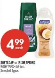 Shoppers Drug Mart Softsoap or irish spring body wash offer
