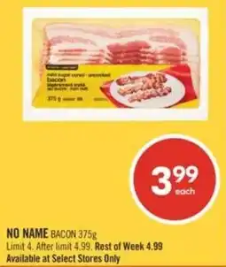 Shoppers Drug Mart No name bacon offer