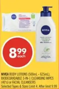Shoppers Drug Mart Nivea body lotions offer