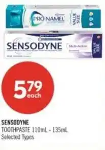 Shoppers Drug Mart Sensodyne toothpaste offer
