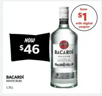 Real Canadian Liquorstore Bacardí White Rum offer
