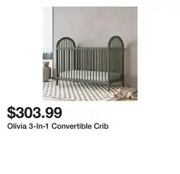 Wayfair Olivia 3-In-1 Convertible Crib offer