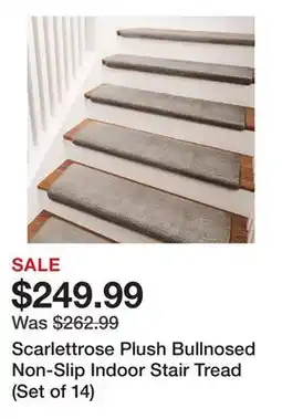 Wayfair Scarlettrose Plush Bullnosed Non-Slip Indoor Stair Tread (Set of 14) offer