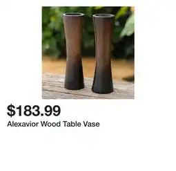 Wayfair Alexavior Wood Table Vase offer
