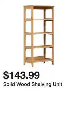 Wayfair Solid Wood Shelving Unit offer
