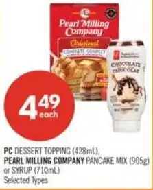 Shoppers Drug Mart PC dessert topping offer
