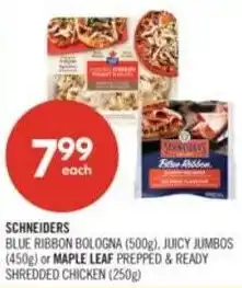 Shoppers Drug Mart Schneiders blue ribbon bologna offer