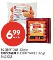 Shoppers Drug Mart PC streetcart or johnsonville cheddar smoked offer