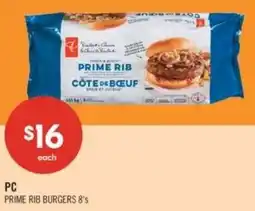 Shoppers Drug Mart PC prime rib burgers offer