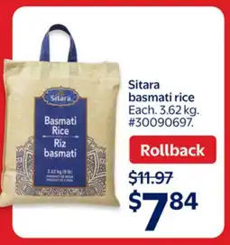 Walmart Sitara basmati rice offer